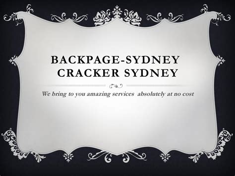 backpage sydney|Backpage Sydney 